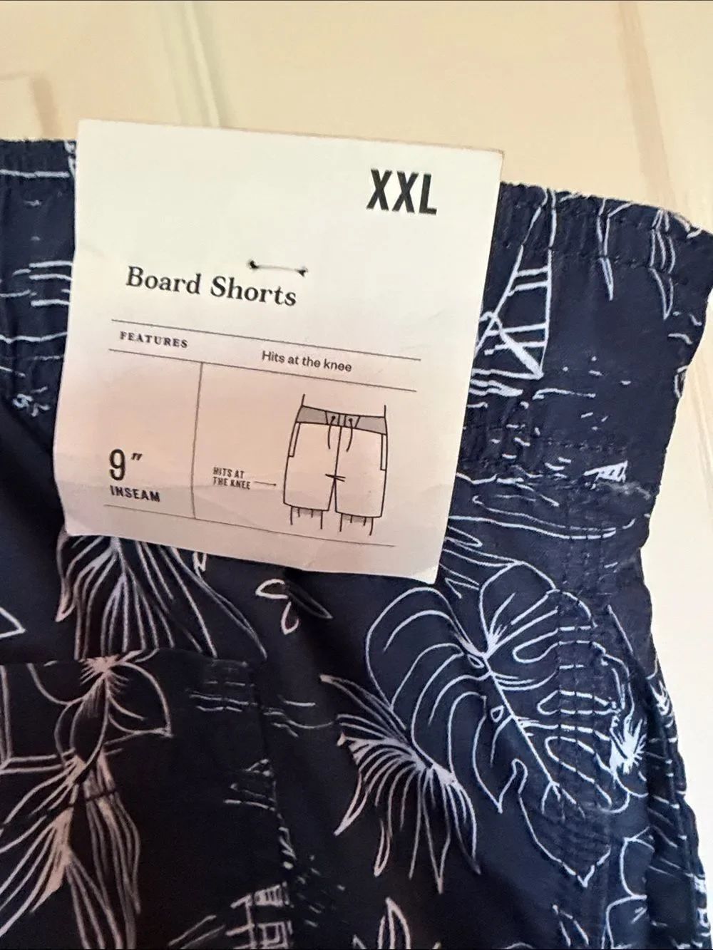 Goodfellow & Co Navy Floral Beach Tunic with Drawstring - Picture 6 of 8